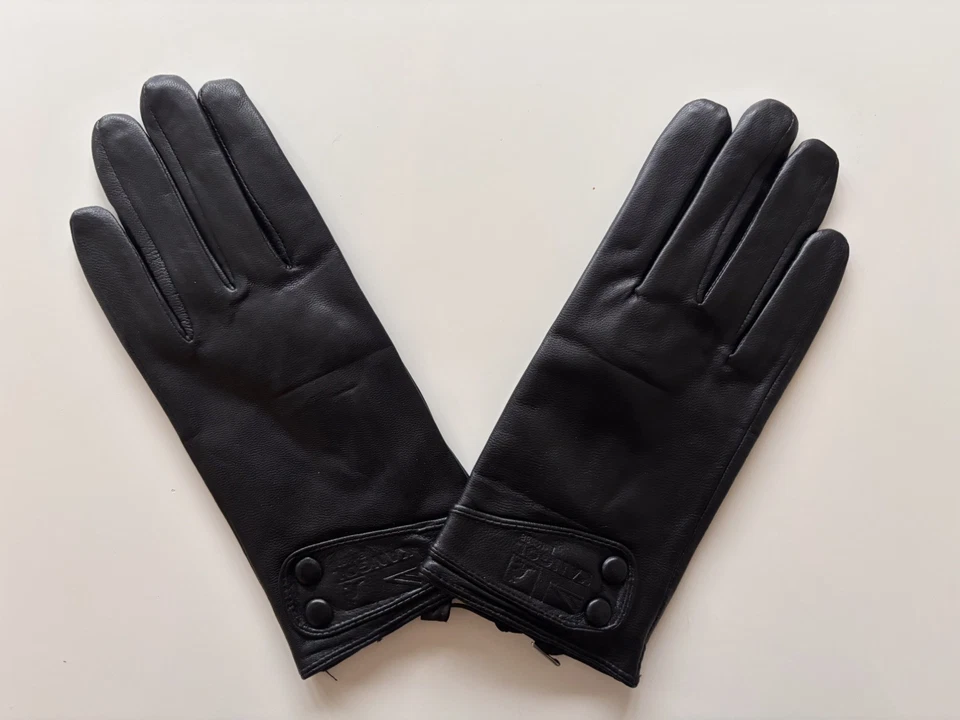 Женские кожаные перчатки для вождения Kangol, средние, новые, зимние - Изображение 1 из 4