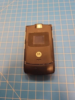 Teléfono Celular Motorola RAZR V3 Negro Cingular De Colección Teléfono Abatible Retro Foto 1 de 4
