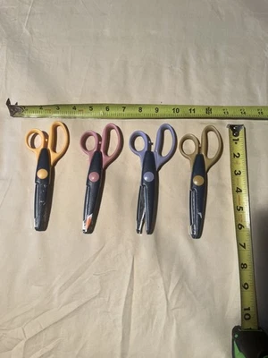 4 Fiskars бумаги кромки ножницы лот: гребешок, облака, розовка и палуба 🼼 - Изображение 1 из 3