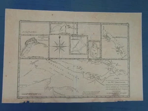 CARTE ANCIENNE OLD MAP circa. 1780 : NOUVELLE BRETAGNE GUINEE PAPOUS - Picture 1 of 1