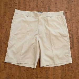 Peter Millar Wicking Shorts Khaki Herren Größe 38 Nadelstreifen Golf Performance Preppy - Bild 1 von 7