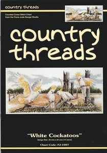 WHITE COCKTOOS - x-stitch chart - Country Threads - FJ-1007CHART - 2990 - Picture 1 of 2