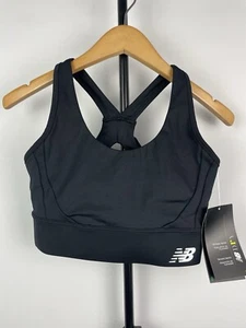 New Balance Black Tech Train Racerback Bra Size XS - Picture 1 of 5