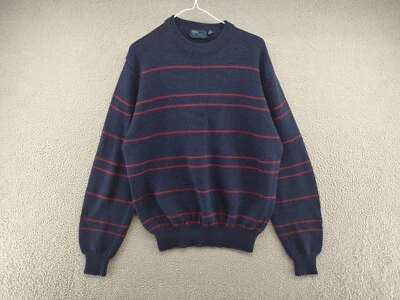 VTG 90s Arrow Blazer Collection Blue Stripped Pullover Sweater Mens Size XL Golf - Image 1 of 4