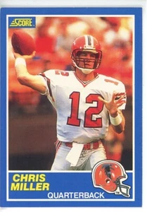 1989 Score #60 Chris Miller Atlanta Falcons - Picture 1 of 2