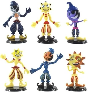 Juego de 6 PIEZAS Five Night at Freddy's FNAF Sundrop Moondrop Juguete Topper - Imagen 1 de 6