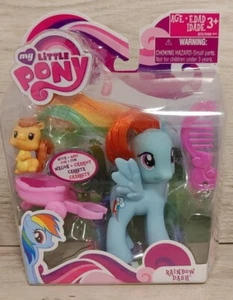 Original RAINDOW DASH, Sillín, Peine y Ardilla - Nuevo en Paquete G4 My Little Pony FIM - Imagen 1 de 4