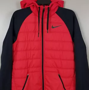 NIKE THERMA WINTERIZED FULL ZIP HOODIE JACKE ROT SCHWARZ AO1440-657 (GRÖSSE MEDIUM) - Bild 1 von 10