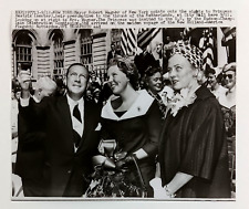 1959 New York City Princess Beatrix Netherlands Mayor Wagner Press Tele Photo