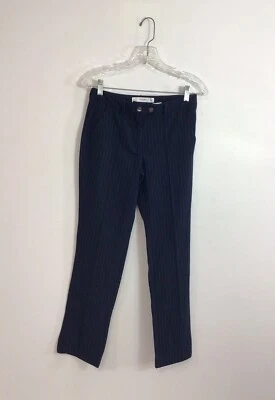 Pantalones Mango Azul Marino Rayas Mujer 2 Nuevos Foto 1 de 4