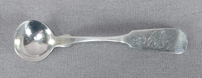 Farrington & Hunnewell Boston Mass con monograma moneda AA cuchara de sal de plata Foto 1 de 4