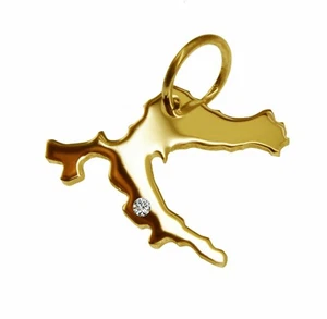 Croatia pendant with a 0.015 ct diamond at your desired spot - Picture 1 of 2