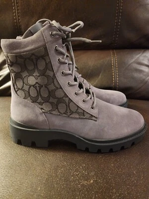 ✅Nueva bota Coach Citysole para hombre con jacquard exclusivo gris industrial para hombre talla 12 Foto 1 de 4