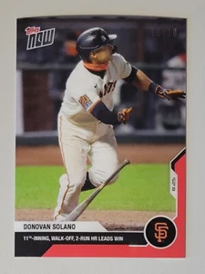 2020 Topps Now - #159 Donovan Solano Red #/10 - Picture 1 of 2