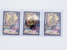 2020-21 Erling Haaland Limited Edition Gold Topps Match Attax Investor Lot 3x