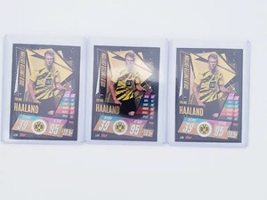 2020-21 Erling Haaland Limited Edition Gold Topps Match Attax Investor Lot 3x - Picture 1 of 4