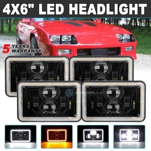 4x6 Zoll LED Scheinwerfer DRL Licht Fern-/Abblendlicht für Peterbilt Kenworth Freightliner - Bild 1 von 11