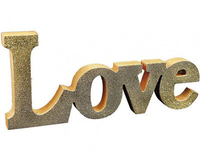 23cm Freestanding Wooden Love Word To Decorate | Wood Shapes For Crafts • 4.07€
