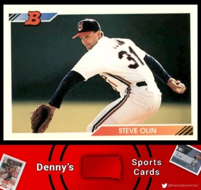 1992 Bowman #236 Steve Olin Cleveland Indians Baseball Card - Image 1 of 2