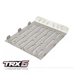 EDELSTAHL HINTERE KOFFERRAUMPLATTE 1/10 FÜR TRAXXAS TRX-6 RAUBE 6X6 G53 88096 - Bild 1 von 3