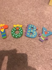 Wooden Letters For Bedroom Door Or Play Box Can Spell T.o.b.y Vgc From Tatiri