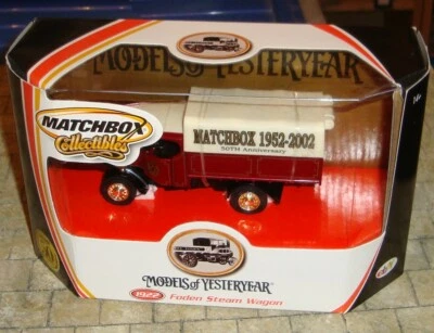 MATCHBOX - MODELS OF YESTERYEAR - 1922 FODEN STEAM WAGON - 50TH ANNIV - UNOPENED - Image 1 of 4