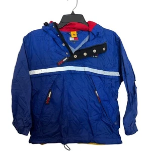 Vintage Tommy Hilfiger Blau Kapuzen Pullover Windbreaker Jacke S - Bild 1 von 4