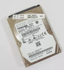 Disco rigido notebook 500 GB Toshiba MK5061GSY SATA 2,5" HDD 75Y5125 75Y5124 - Foto 1 di 2