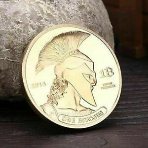 Physical Gold Plated Titan Commemorative Coin BTC Bitcoin Collectible Golden G