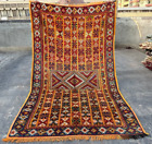 5x8 Ft, Moroccan Vintage Soft Wool Beni Rug, Persian Design Rug, L1138