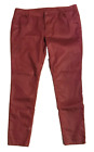 Bisou Bisou Sz 16 Red Brick Skinny Jeans Pants 38W x 29L Stretch NWOT