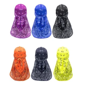 CLEARANCE Soft Headwear Durag Silky Hat Cap Unisex Men Women Doo Rag Wave Silk - Picture 1 of 15