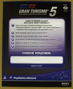 Voucher - Gran Turismo 5 - Imagen 1 de 1
