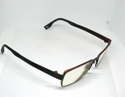 Evatik 9087 Eyeglass Frames Col. 425 55□16-145 Semi-Rimless Burgundy Black - Image 1 of 4