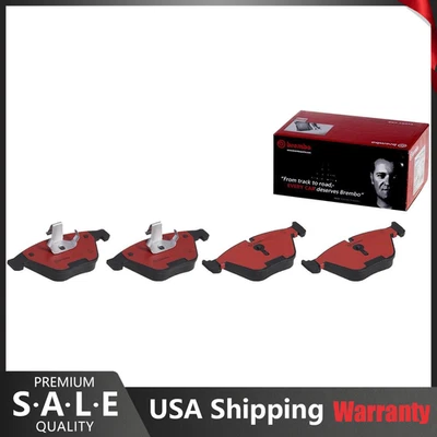 适用于宝马 650i 335i xDrive 645Ci 前盘制动垫套装陶瓷布雷博开槽 — 第 1/4 张图片