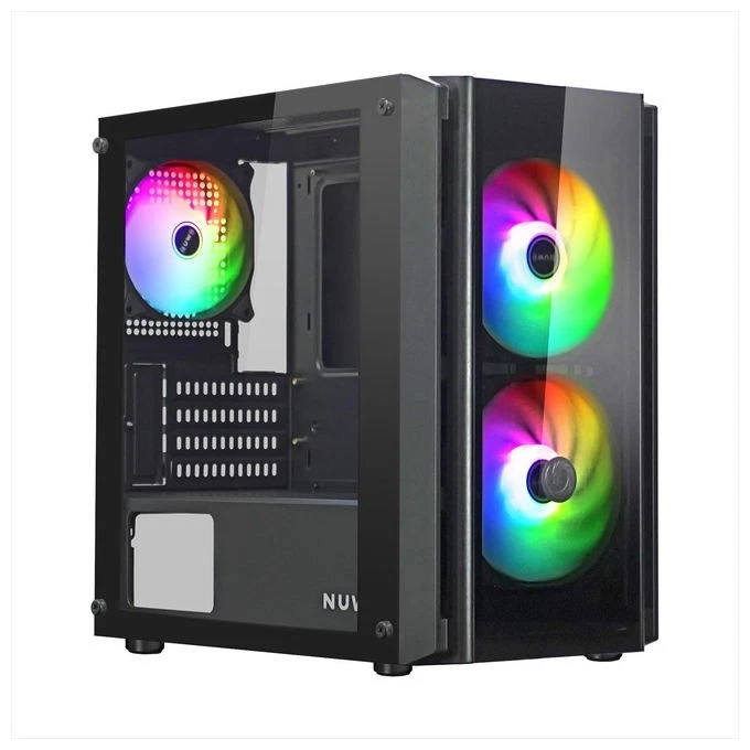 Nuwo Case Mini-Tower ATX Blitz R28 Nero con Mesh e Vetro - Immagine 1 di 1