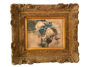 BAILARINA DE BALLET CON LAZO AZUL, DESPUÉS DE DESGAS 16" - Imagen 1 de 5