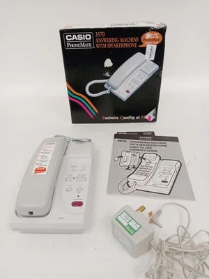 Casio PhoneMate 3570 Anrufbeantworter mit Freisprecheinrichtung mit Originalkarton - Bild 1 von 4