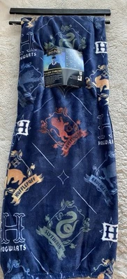 "Harry Potter Hogwarts Navidad Peluche Manta 50 X 70"" NUEVO Foto 1 de 4