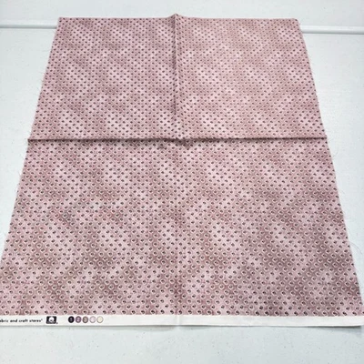 joann quilting fabric pink dots cotton 42x18 - Image 1 of 4