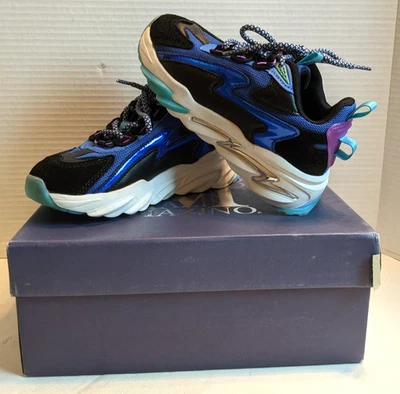 Zapatos deportivos para niños Mazino Crinoid 2002 talla 12C negros/azules/púrpura con caja Foto 1 de 4