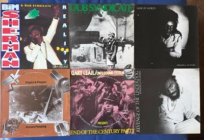GARY CLAIL ON-U SOUND SYSTEM Bim Sherman dub syndicate Prince Far I Vinyl x 6 - Image 1 of 4