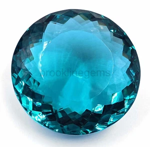 Certifie 300 Ct AZUL Turmalina Forma Redonda Piedra Preciosa Suelta 5MTB - Imagen 1 de 9