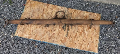 Antique Wooden Horse Yoke Rustic Farm Hitch Singletree Oxen Primitive Wood Decor - Image 1 of 4