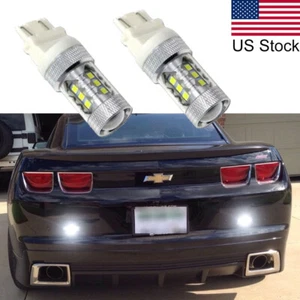 For Chevy Camaro Corvette 2PCS 3156 LED 6000K White Backup Reverse Light Bulbs - Foto 1 di 6