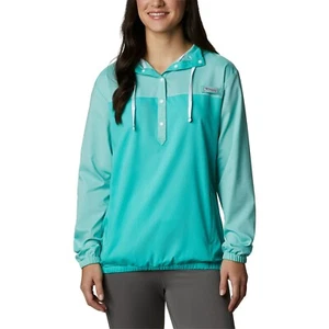 Columbia Tamiami Long-Sleeve Hoodie for Ladies - Dolphin/White - S - Picture 1 of 1