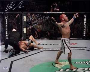 Chris Leben Signed 16x20 Photo PSA/DNA UFC 132 Wanderlei Silva KO Picture Auto'd - Picture 1 of 24