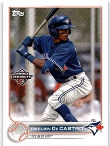 RIKELBIN DE CASTRO 2022 Topps Pro Debut #PD-53 FCL Blue Jays - Picture 1 of 2