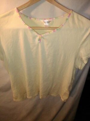 Pijama Bali Studio Top PJ Roupa de Dormir Amarelo com Listras Pastel Arco-íris - Imagem 1 de 4