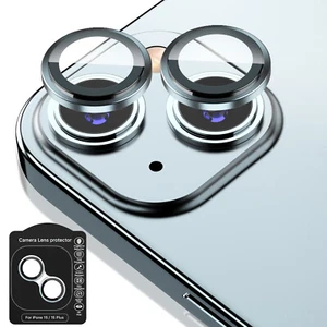 For iPhone 15 (6.1) / 15 Plus (6.7) Tempered Glass Camera Lens Cover Protector - Picture 1 of 29